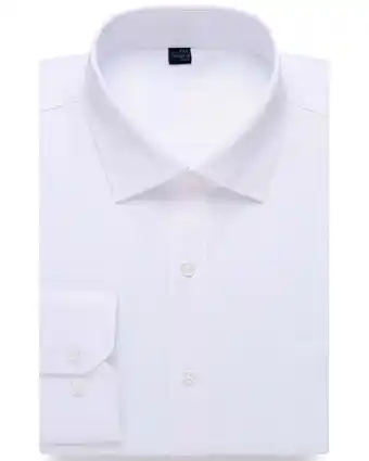 Walmart Alimens & Gentle Mens Basic Business Dress Shirts Long Sleeve Button Down Shirt offer