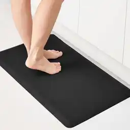 Walmart ZOPZO Oil-Proof Anti Fatigue Mat for Kitchen 17 x 28, Black PVC Anti-Slip Floor Rug offer