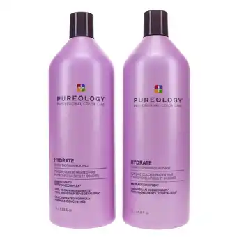 Walmart Pureology Hydrate Shampoo 33.8 oz & Hydrate Conditioner 33.8 oz Combo Pack offer