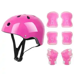 Walmart VOAVEKE Kids Protective Gear,7Pcs/Set Children Kids Helmet Knee Elbow Pad Cycling Skate Bike Protecs offer