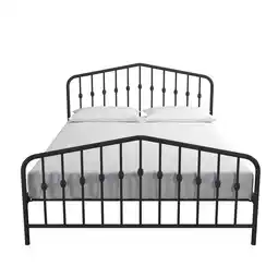 Walmart Novogratz Bushwick Metal Bed, Queen, Black offer