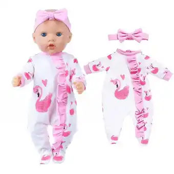 Walmart AmaMary Pink Swan Huggies Doll Clothes for 16-18 inch Dolls, Baby-Safe Accessories and Outfit Gift offer