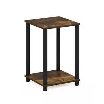 Walmart Furinno Turn-N-Tube Haydn End Table, Amber Pine/Black offer