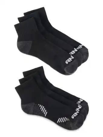 Walmart AND-1 Pro Platinum Men's Quarter Socks, 6-Pack, Shoe Sizes 6-12.5 offer