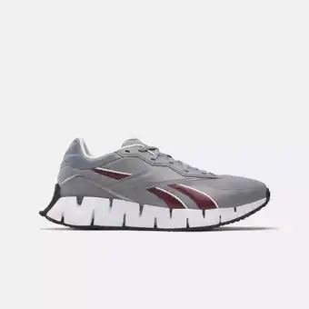 Walmart Reebok Unisex Zig Dynamica 4 Sneaker, Pure Grey/Maroon/Chalk, 10 US Men offer