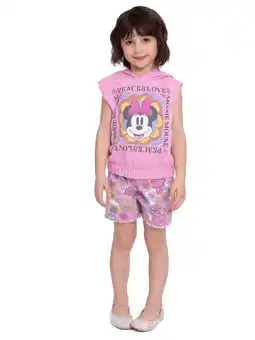 Walmart Disney Character Sleeveless Hooded Cosplay Top & Shorts, 2-Piece Set, Sizes 4-16 offer