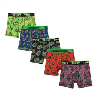 Walmart Youth Boys Teenage Mutant Ninja Turtles Boxer Brief Underwear 5-Pack-18 (XX Large) offer