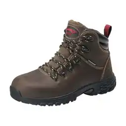 Walmart Avenger Work Boots Womens Flight Alloy Toe Lace Up Leather Brown 7470 offer