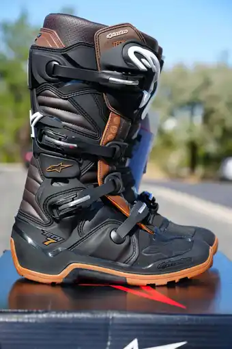 Walmart Alpinestars Tech 7 Enduro Mens MX Offroad Boots Black/Brown 13 USA offer