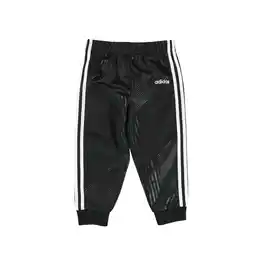 Walmart Adidas Girls Striped Athletic Track Pants, Black, Little Kids (4-7), 6X offer