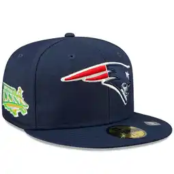 Walmart Men's New Era Navy New England Patriots Super Bowl XXXVi Citrus Pop 59FIFTY Fitted Hat offer