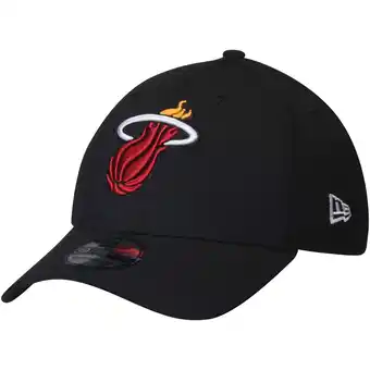 Walmart Men's New Era Black Miami Heat Team Classic 39THIRTY Flex Hat offer