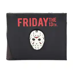 Walmart Friday The 13th Jason Mask Men's Black Bifold Wallet offer