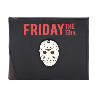 Walmart Friday The 13th Jason Mask Men's Black Bifold Wallet offer