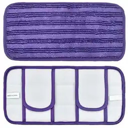 Walmart Reusable Pads for For Swiffer For Sweeper Mops 12 Inch Floor Cleaning Mop Head Pads Purple offer