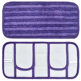 Walmart Reusable Pads for For Swiffer For Sweeper Mops 12 Inch Floor Cleaning Mop Head Pads Purple offer