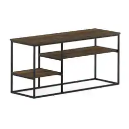 Walmart Furinno Moretti Modern Lifestyle TV Stand for TV up to 50 Inch, Columbia Walnut offer