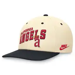 Walmart Men's Nike Cream/Navy California Angels Rewind Cooperstown Collection Performance Snapback Hat offer