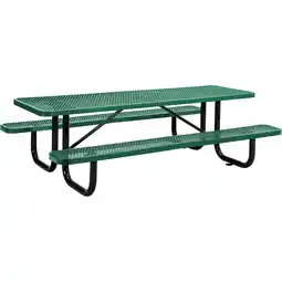 Walmart 8' Rectangular Picnic Table, Expanded Metal, Green (96 Long) offer