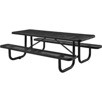 Walmart 8' Rectangular Picnic Table, Surface Mount, Black (96 Long) offer