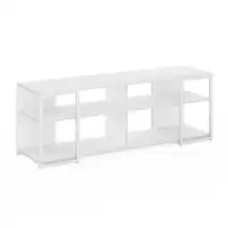 Walmart Furinno Camnus Modern Living TV Stand for TVs up to 65 Inch, Solid White/White offer