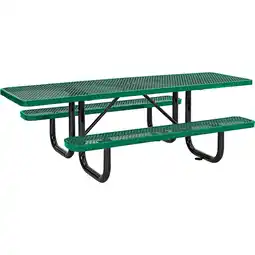 Walmart 8' ADA Rectangular Picnic Table, Expanded Metal, Green (96 Long) offer