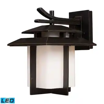 Walmart Elk Lighting - LED Wall Sconce - Sconce - Kanso - 9.5W 1 LED Outdoor Wall offer