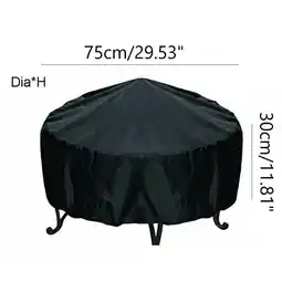 Walmart Patio Round Fire Cover Waterproof UV Protector Grill BBQ Cover Outdoor Yard offer