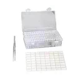 Walmart 64 Slots Bead Storage Box Stickers Organizer Clear Organizer Box Container for and Bolts Fish Lure offer