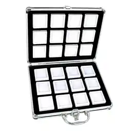 Walmart Aluminium Alloy Diamond Storage Case Tool Box Gemstone Beads Organizer with Gem 5cm offer