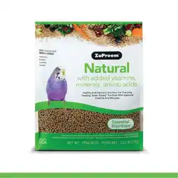 Walmart ZuPreem Natural Bird Food | Daily Bird Food for Small Birds | 2.25 lb offer