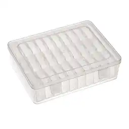 Walmart yuksok Clear Organizer Case 30 Compartments Jewelry Storage Box for Earrings offer