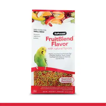 Walmart Zupreem Fruitblend Daily Bird Food Pellets for Small Birds 14oz offer