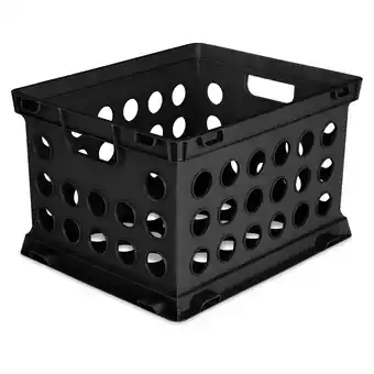 Walmart Sterilite File Crate Black offer