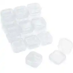 Walmart 36 Pieces Rectangle Clear Plastic Containers Transparent Beads Storage Containers Jewelry Stora 4185 offer