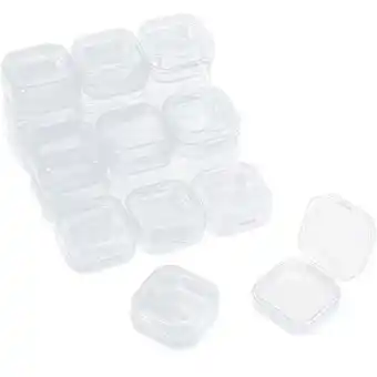 Walmart 36 Pieces Rectangle Clear Plastic Containers Transparent Beads Storage Containers Jewelry Stora 4185 offer