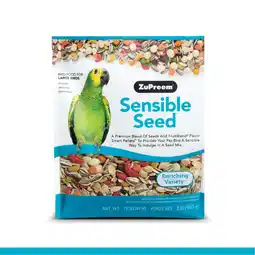 Walmart Zupreem Sensible Seed Bird Food for Large Birds 2 lb offer