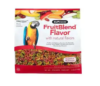 Walmart Zupreem Fruitblend Flavor with Natural Flavors Bird Food for Large Birds offer