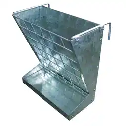 Walmart Little Giant Classic Heavy-Duty Galvanized Metal 2-in-1 Goat and Sheep Feeder offer