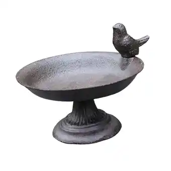 Walmart oshhni Bird Bath Feeder Bird Food Storage Tray Birdbath for Outdoor Yard Decoration offer