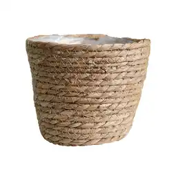 Walmart KUMHONW Flower Pots Cover Storage Basket Plant Woven Basket Planter Straw Flower Pot Flower Pots offer