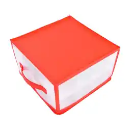 Walmart APLVFFZH Christmas Bauble Storage Box 32 Round Ball Ornament Foldable Storage Organizer offer