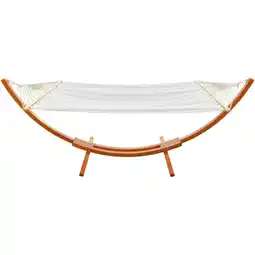 Walmart ONCLOUD Hammock Wood Arc Stand with Double Hammock (10.5 ft) offer