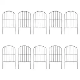 Walmart yotijay 10Pcs Garden Fence Panels Animal Barrier Fences Patio Outdoor Garden Fencing for offer