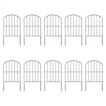 Walmart yotijay 10Pcs Garden Fence Panels Animal Barrier Fences Patio Outdoor Garden Fencing for offer