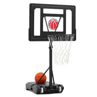 Walmart Danrelax 37-49 Adjustable Pool Basketball Hoop Pool Toys Portable Poolside Basketball Goals in Black offer