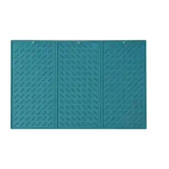 Walmart Foldable Silicone Trifold Dish Drying Mat Kitchen Counter Easy Storage Anti Slip Green offer