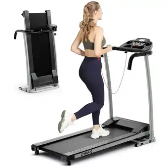 Walmart Gymax Folding Treadmill for Home Walking Running Machine w/ 12 Preset Programs offer