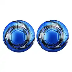 Walmart 2Pcs Professional Soccer Size 5 Official Soccer Training Football Competition Outdoor Football Blue offer