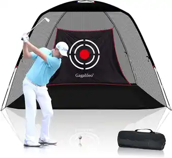 Walmart Gagalileo Golf Practice Hitting Net - 12'X7'X6.6' | Pro Black Golf Net offer